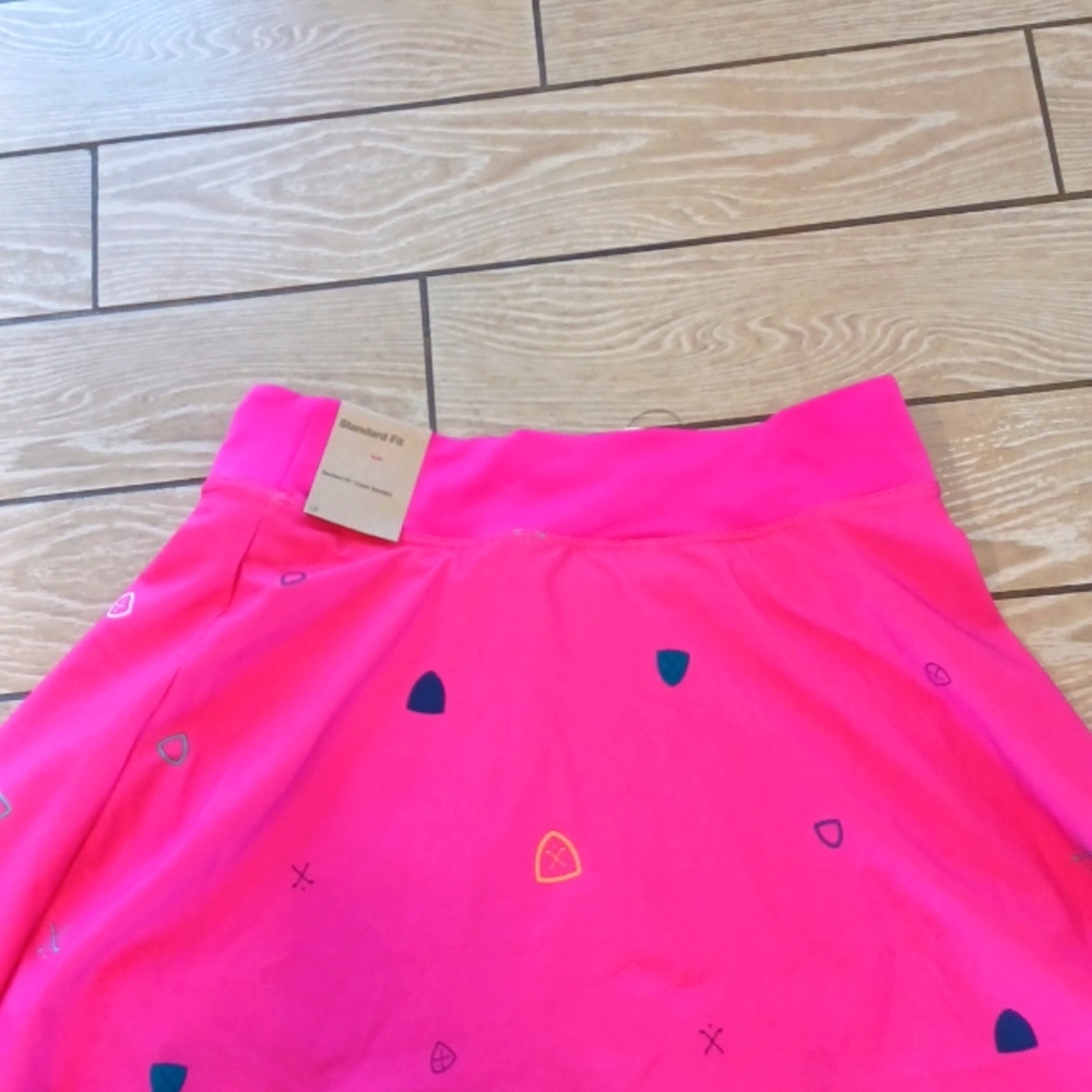 Nike Hot Pink Pleated Skirt with Multicolor Accents - Picture 8 of 9